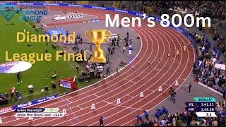 Men's 800m Diamond League FINAL - 2024