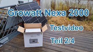 Growatt NEXA 2000 All-In-One Balkonspeicher Testvideo 2/4 Problem Nicht Schwarzstartfähig?