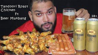 Drinking Beer   With Tandoori Roast Chicken  N Fried Sausages