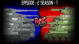 A BATTLE BETWEEN GERMANS & SOVIETS | Ep.2 S.1 | Cartoon About Tanks