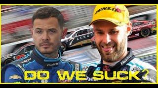 Kyle Larson asks if WE SUCK? Shane van Gisbergen responds! 2023 Chicago Street Race (Grant Park 220)