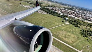 Air Canada Airbus A220-300 Sunny Roaring Takeoff from Toronto Pearson | YYZ-DEN