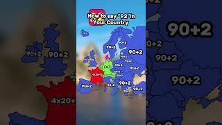 How to say “92” in your Country #shorts #mapping #history #europe #geography #country #map #russia