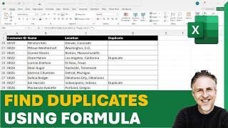 How to Find Duplicate Values in Excel Using Formula - Find Duplicates in One or More Columns