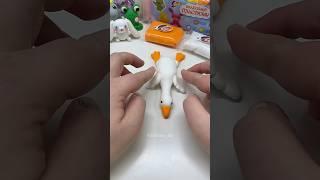 Лепим Гусь Обнимусь #воздушныйпластилин #лепка #чтослепить #творчество #diy #clay