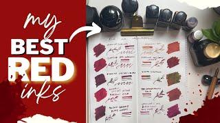 Top 10 MUST-TRY REDS~ Fountain Pen Inks️ 🩸 | Every collector MUST-HAVE ! 