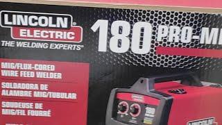 Live Unboxing Lincoln 180 Pro-Mig Welder