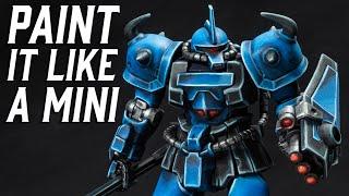 Hand Painting Gunpla like Miniatures | Gouf Custom Kitbash