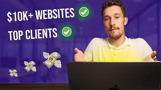 How I get amazing web design projects & clients ($10k+)