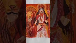 Maa Durga  painting #art#fairyart#video#shorts#viralvideos#maa Durga️#ytshorts