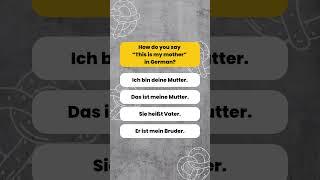Test Your German!  Can You Get This Right? #GutenTag #LearnGerman #GermanA1 #GermanA2
