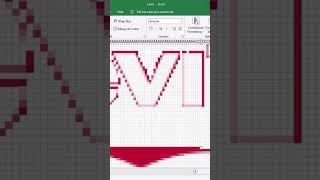 Speed paint Levi’s Excel Pixel Art EPA