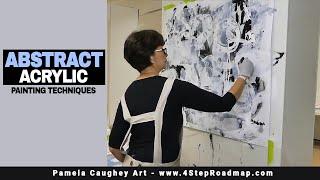 051 - Pamela Caughey - ACRYLIC painting TECHNIQUES - Abstract Process - LOOSEN UP!  