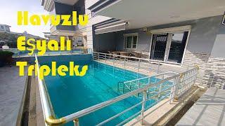 --SATILDI--Didimde Müstakil Havuzlu Eşyalı Satılık Tripleks/ Didim Satılık Villa/@DidimFatihEmlak