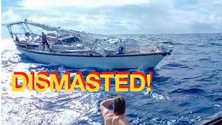 Double dismasting in the middle of Atlantic Ocean - Real time update from disaster zone…