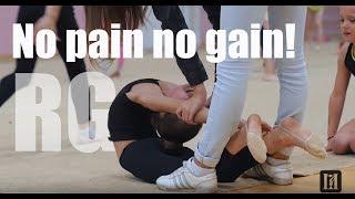 Children in rhythmic gymnastics / No pain no gain!