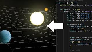 Simulating Gravity in C++