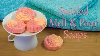 Melt and Pour Soap: How To Make Swirled Melt And Pour Soaps