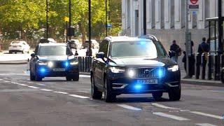 Armed Police respond outside MI5 Headquarters - Lights & Sirens