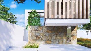 CASA MINIMALISTA MODERNA 8 X 2 0  M │ 3 BEDROOMS │ HOUSE TOUR MINIMALIST