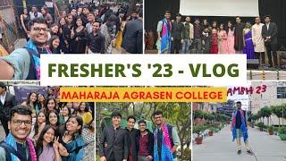 Maharaja Agrasen College Fresher's 2023 | Prarambh | Mr & Miss Fresher | Delhi University | MAC VLOG