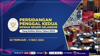 (Langsung) Persidangan Dewan Negeri Selangor 06 Mac 2024 | Sesi Pagi