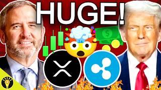 HUGE XRP NEWS! RIPPLE CEO TALKS DONALD TRUMP CRYPTO BULL MARKET!