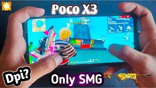 Poco x3 Free fire test gameplay 3 finger gameplay handcam | Poco x3 freefire handcam video poco x3