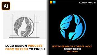 The Modern Logo Design Process From Start To Finish  |Secrets Tricks Disclose Process From Sketch