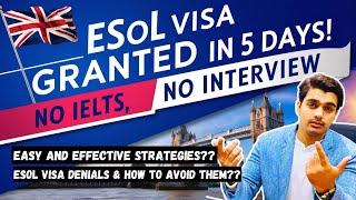 The ESOL Visa SECRET Nobody Tells You About! | Studify Consults | UK 2024/2025