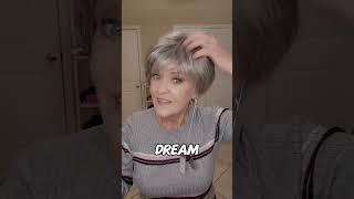 GREY WIGMane Attraction DREAM in the color PEPPER. @NameBrandWigs #namebrandwigs