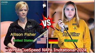 Allison Fisher VS Pia Filler | WPBA CueSpeed NAPA Invitational 2024 - Last 4