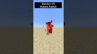 Warden VS Mutant Rabbit Boss in Minecraft (Bosses Addon) #shorts #minecraft #minecraftshorts