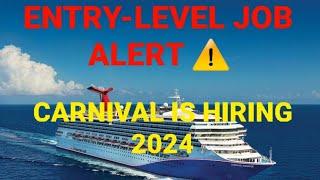 HOW TO APPLY FOR A JOB IN CARNIVAL CRUISE/ NEW JOB APPLICATION REQUIREMENTS IN 2024#travelwiththuo