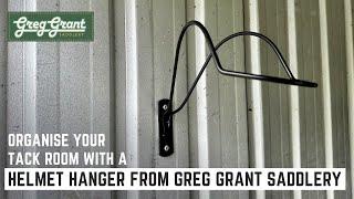 Organise Your Tack Room with a Helmet Hanger from Greg Grant Saddlery