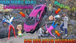 KAK ROS JATUH KE JUR4NG NAIK MOBIL LAMBORGHINI PINK, UPIN IPIN PINGSAN - GTA 5 BOCIL SULTAN