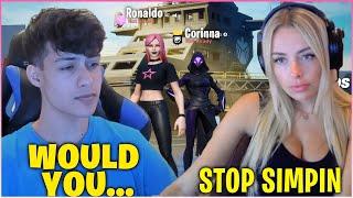 RONALDO GOES Full *SIMP MODE* For CORINNA KOPF Then Gets HEARTBROKEN After This Happens! (Fortnite)