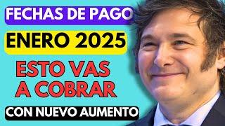 INCREÍBLE️ESTO PAGO ANSES en ENERO 2025 a Jubilados, Pensionados, PNC, PUAM, AUH y SUAF  FECHAS