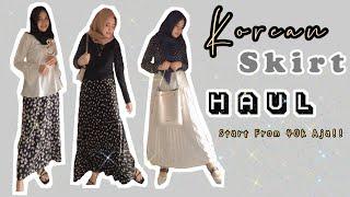 SHOPEE HAUL SKIRT || KOREAN SKIRT || ROK KOREA PANJANG || Ada H&M, Rok Plisket & Rok Daisy