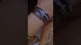 Pulseira de Couro Kit Lion Black - Pulseira Masculina