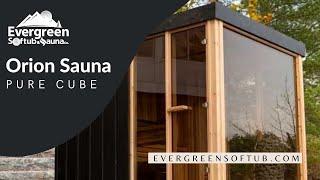 Pure Cube Orion Outdoor Sauna at Evergreen Softub & Sauna Co.