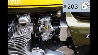 New carburetors for a Kawasaki Z900.