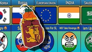 What if Srilanka  Died Reaction From Different Countries _ Countryball Sri Lanka