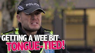 PC Jack McLaren Goes On The News | Scot Squad | BBC Scotland