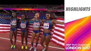 Winning Moment | Women's 4x100m | IAAF World Championships London 2017