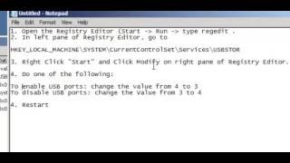 How to lock and unlock your USB Ports in Windows