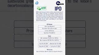 Invest in India's Green Future! NTPC Green Energy IPO Details & Analysis | Dreamiens #ipoalert