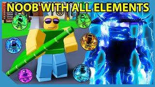 Noob Unlocked Every Upgraded Element Mastery In Roblox Ninja Legends