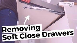 How To Remove Soft Close Kitchen Drawers - NEW Kitchens 2015 to 2023