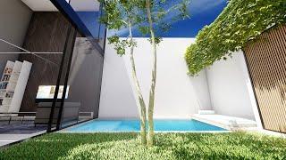 CASA MINIMALISTA EN TERRENO DE 8X 15m / HOUSE TOUR MINIMALIST